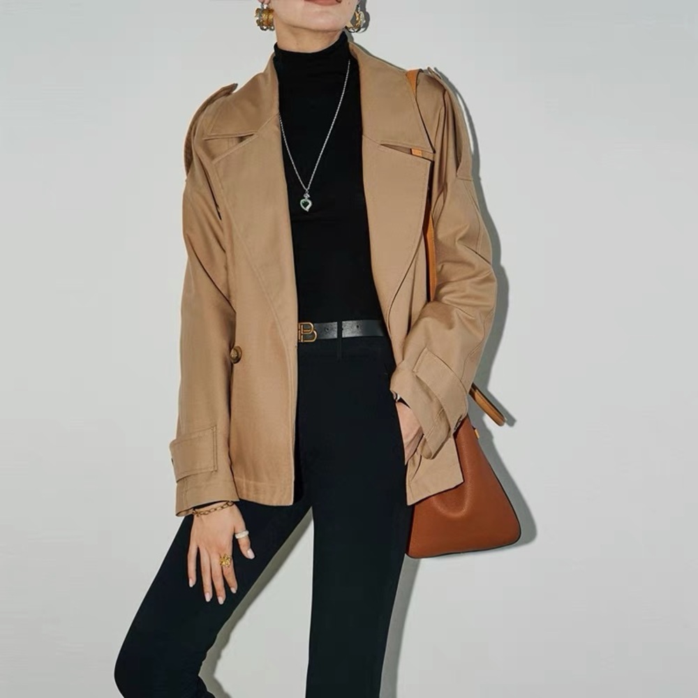 Tan Blazer Jacket coat top S